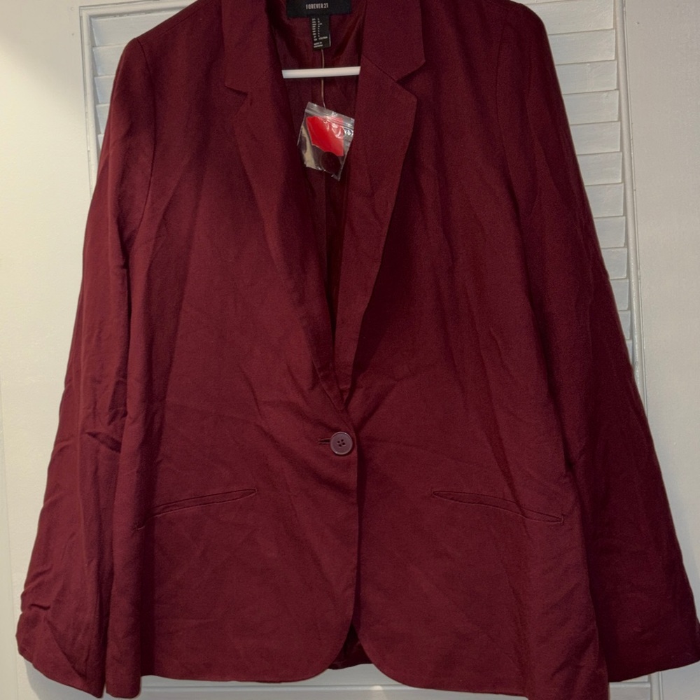 Trendy Burgundy Blazer🔥